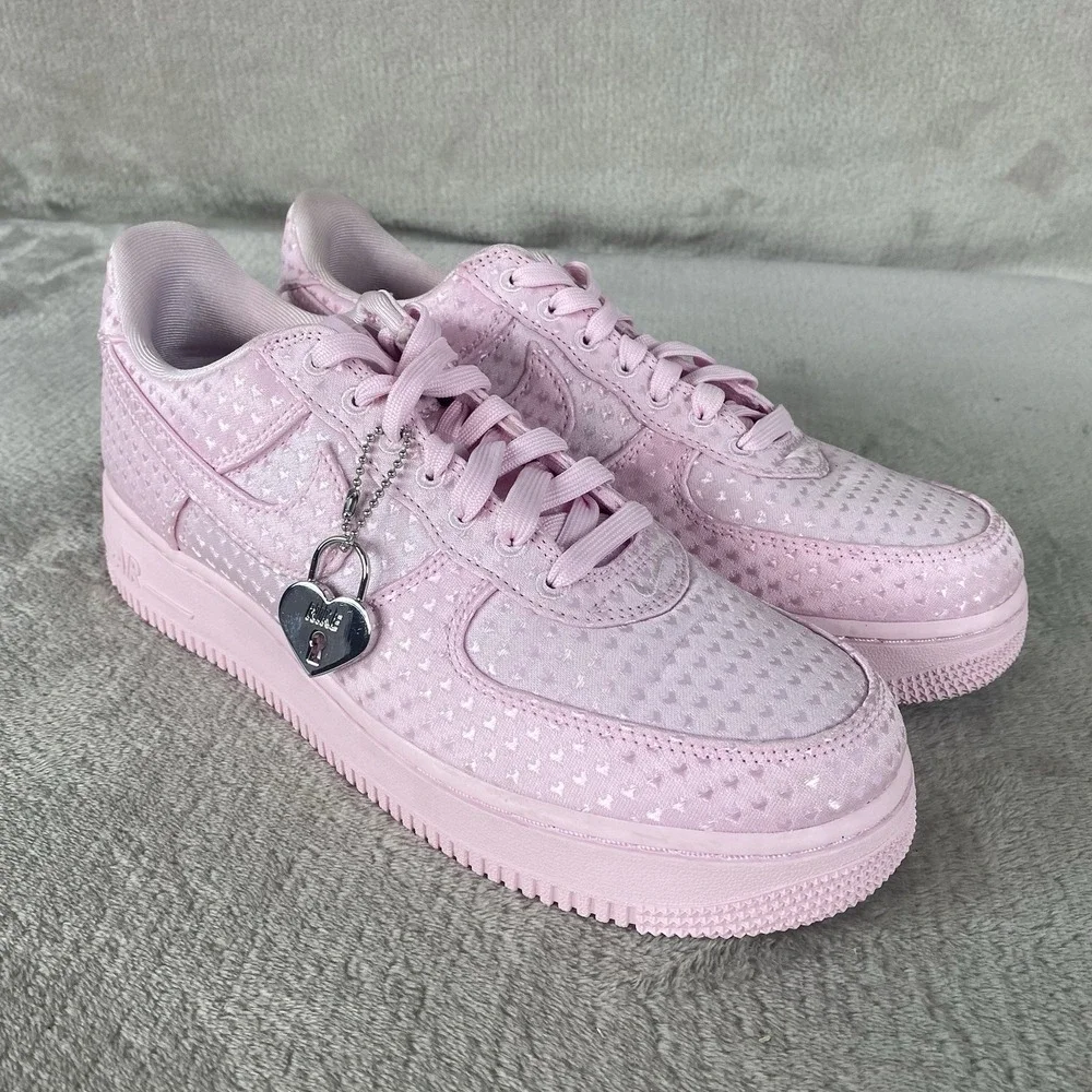 Nike Air Force 1 SE Valentine Days Womens Shoes Size 10 Pink Leather IQ9965-601